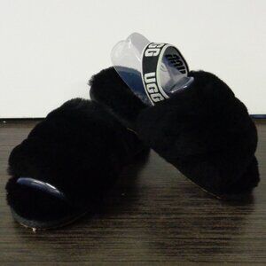 Brand New UGG T Fluff Yeah Slide. Black. Toddler Sizes. New In Box. 1098579T F53